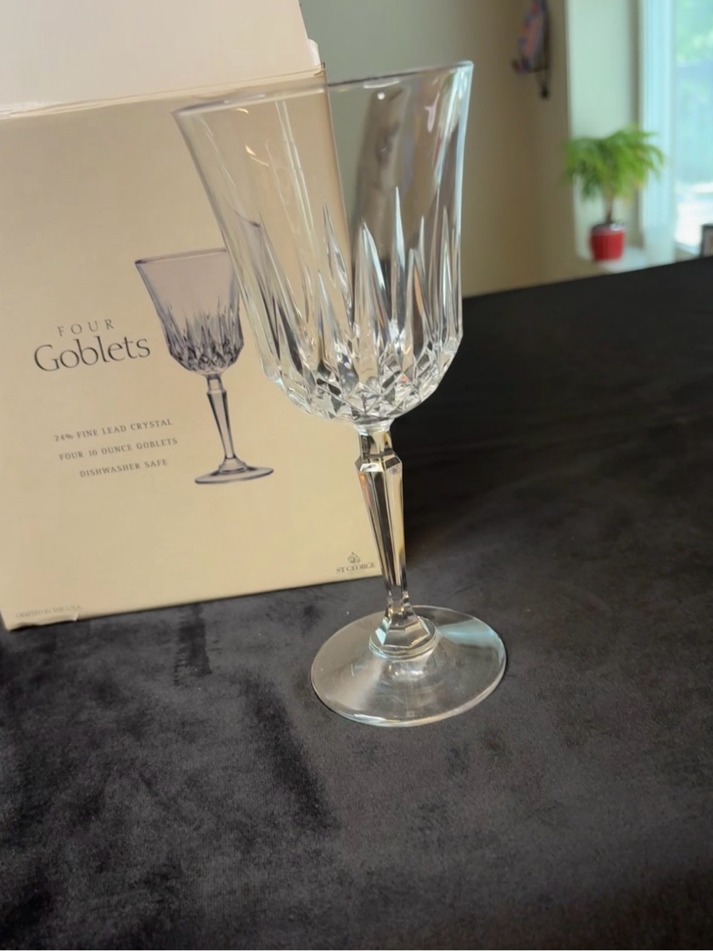 Toscany Odyssey Series Clear Goblets - Set of 4 24% Fine Crystal - Picture 3 of 3